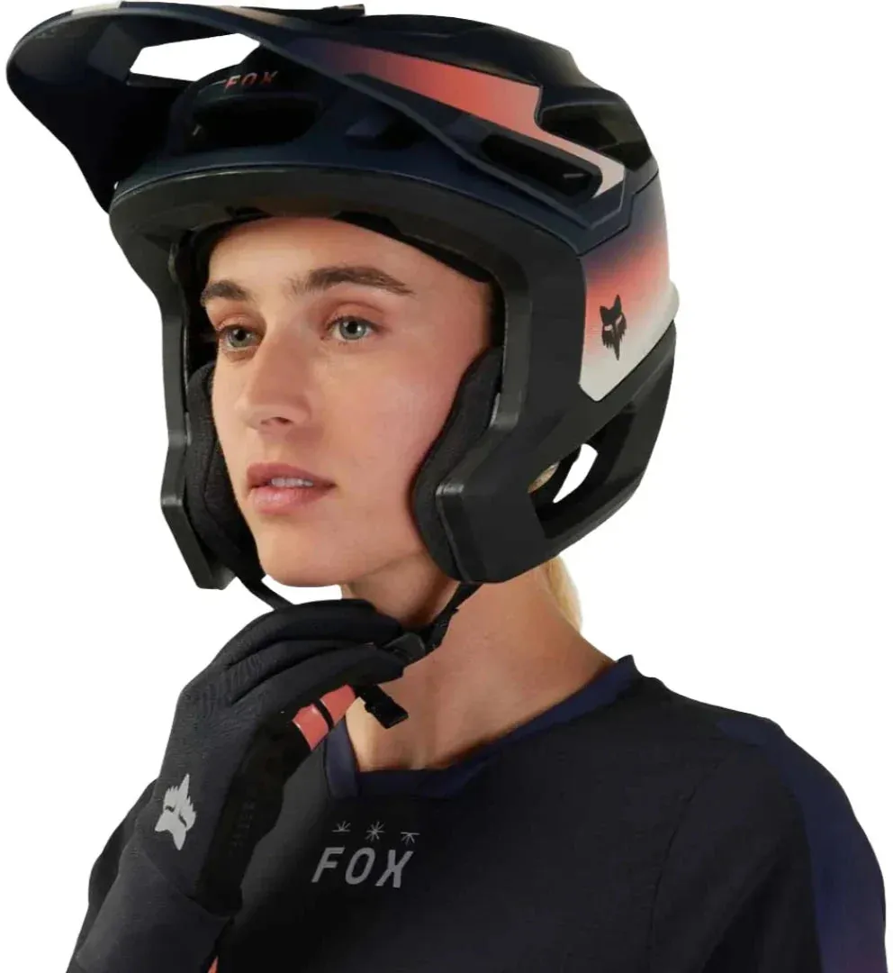 Fox WOMENS DEFEND THERMAL JERSEY LUNAR - Black