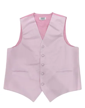 Gianfranco Satin Regular Fit Vest - Light Pink