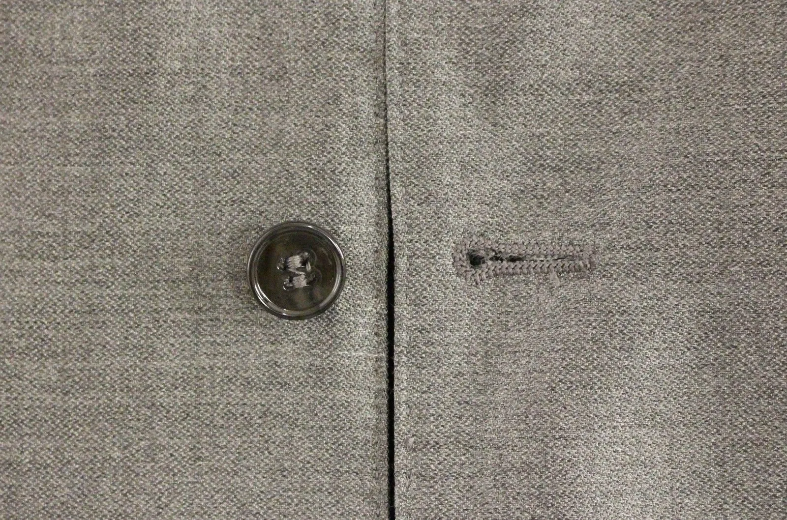 Gray Wool Silk Dress Vest Gilet Weste