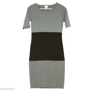 Grey & Black T-Shirt Dress (Lula Roe)