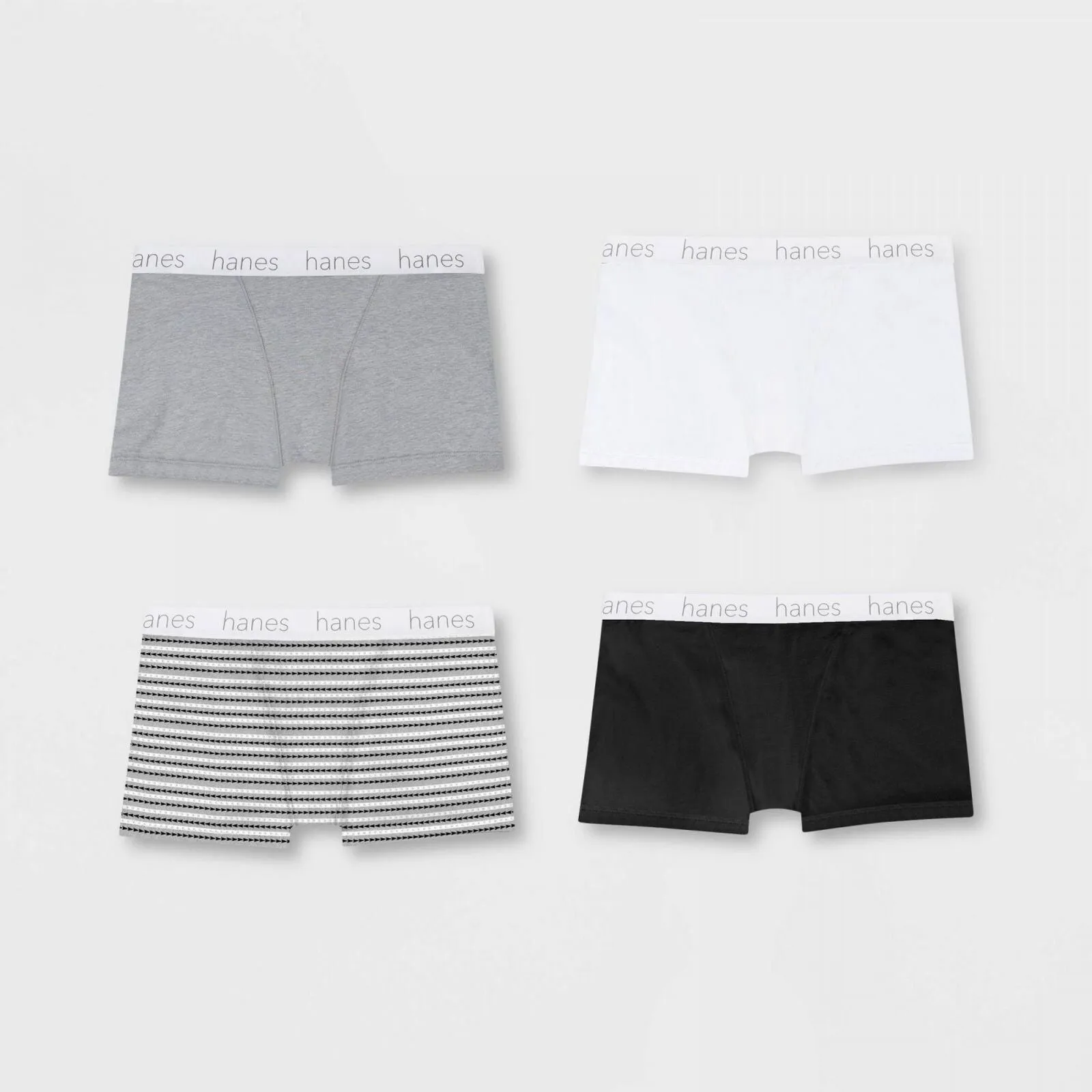 Hanes Premium 4pk Boyfriend Cotton Stretch Boxer Briefs EE49A4 Color May Vary L