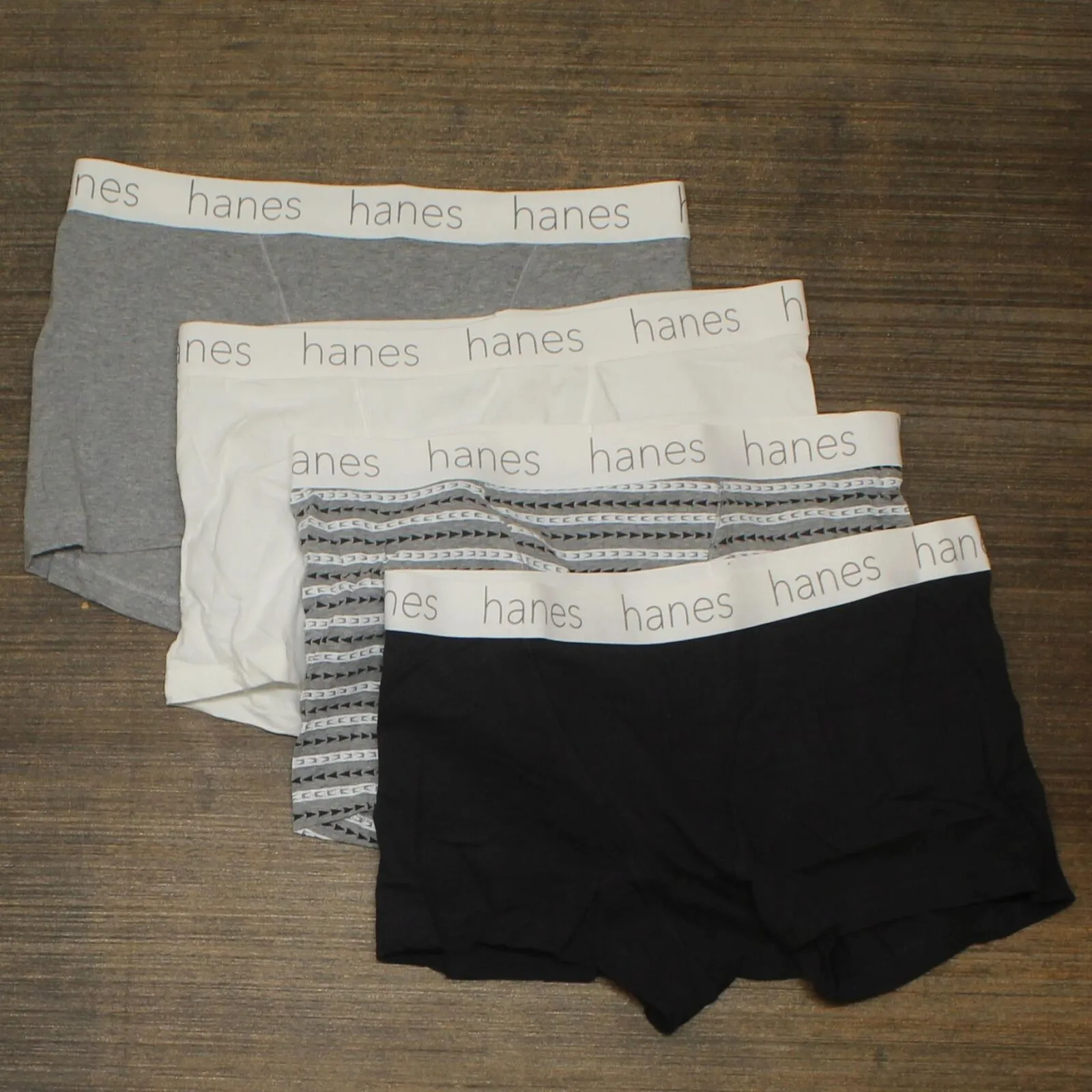 Hanes Premium 4pk Boyfriend Cotton Stretch Boxer Briefs EE49A4 Color May Vary L