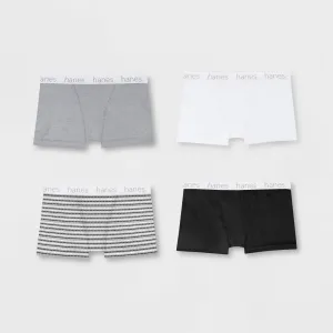Hanes Premium 4pk Boyfriend Cotton Stretch Boxer Briefs EE49A4 Color May Vary L