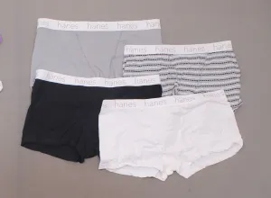 Hanes Women's 4 Pairs Boyfriend Cotton Stretch Boxer Briefs