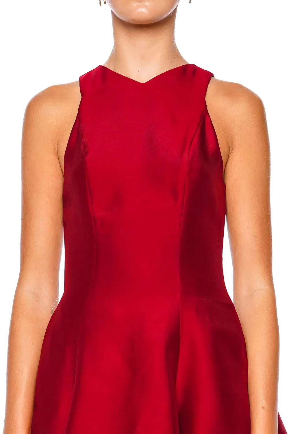 Heike Sleeveless Rouge Mini Dress