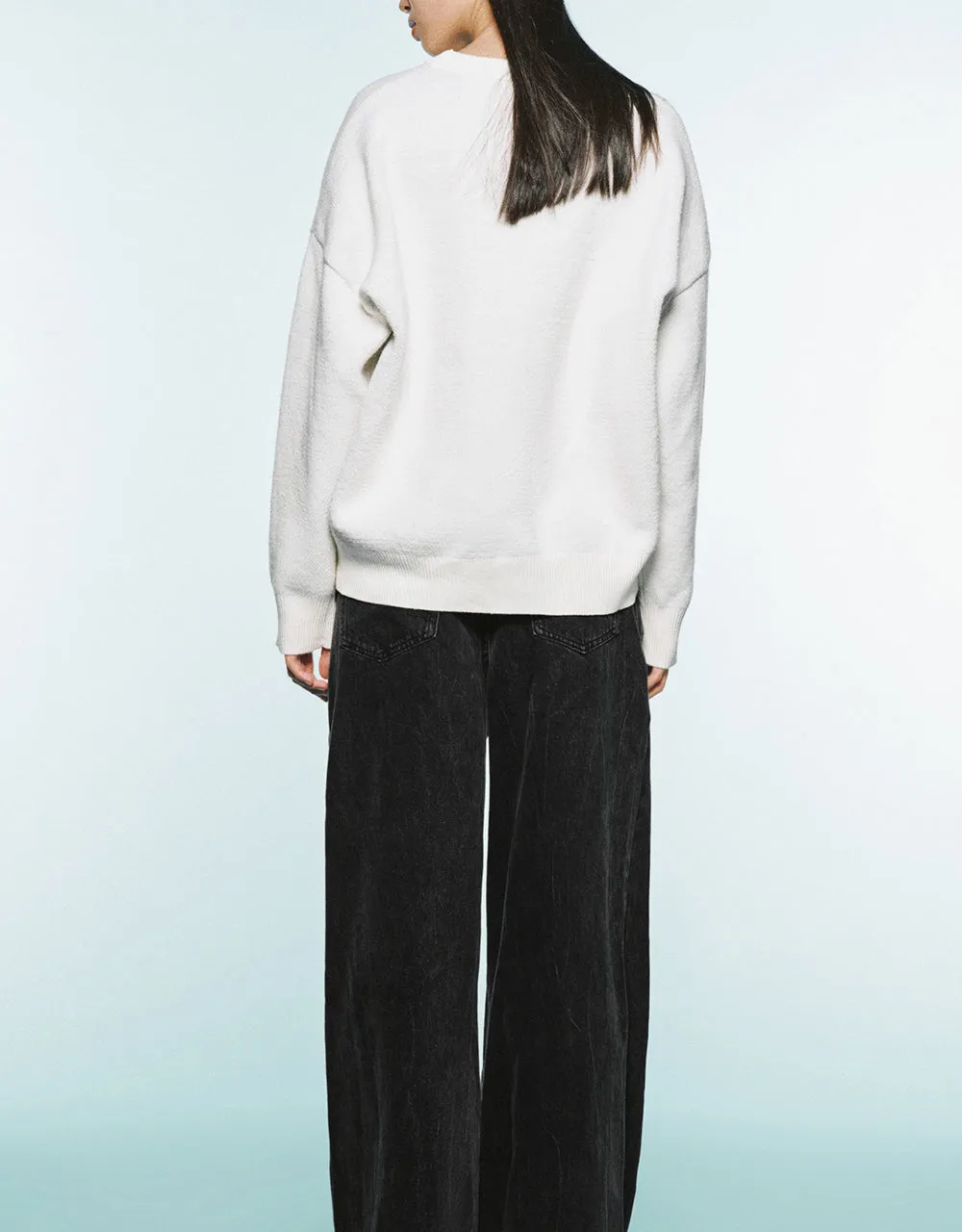 Heroine Embroidered Crew Neck Knitted T-Shirt