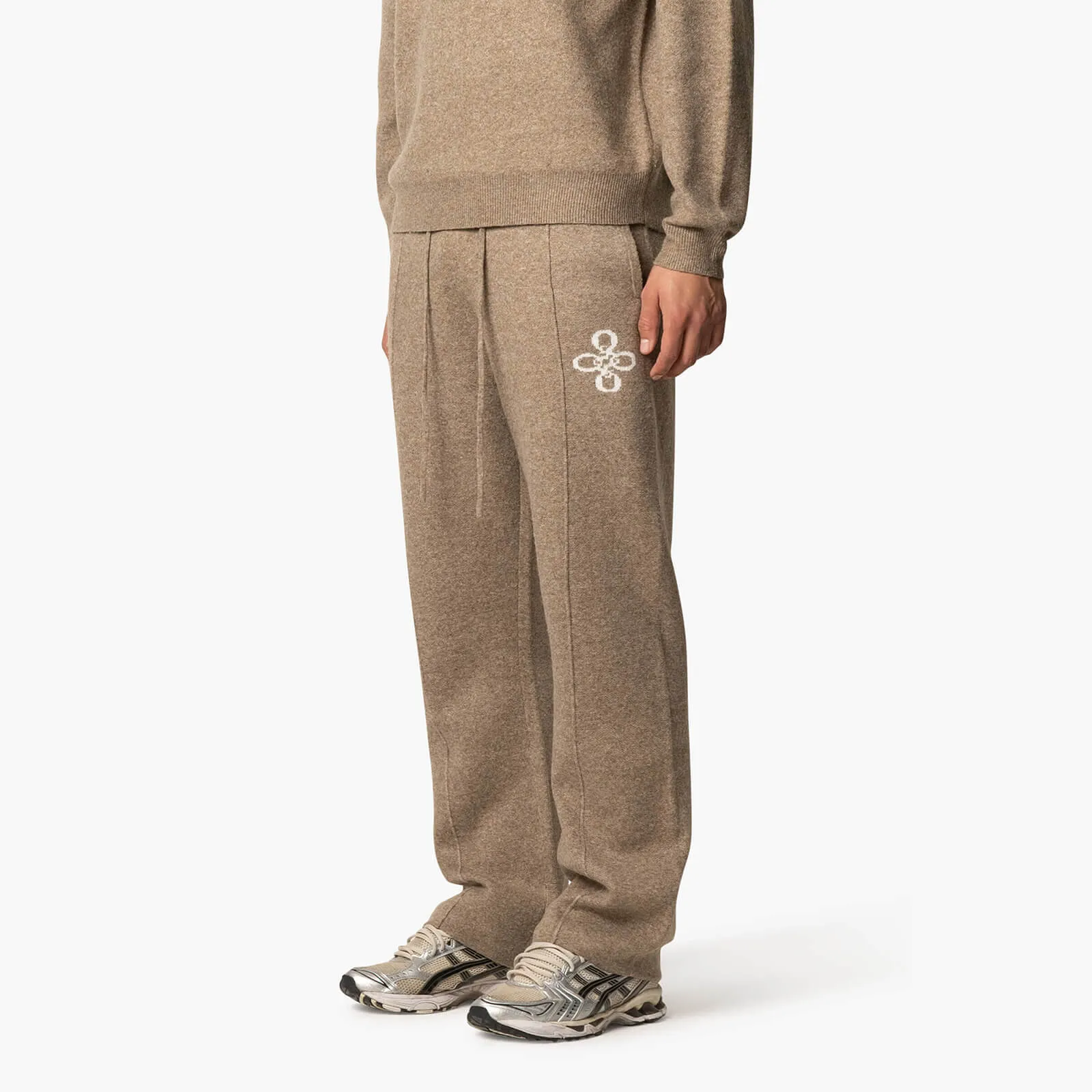 INSIGNIA KNITTED PANTS | BROWN MELEE