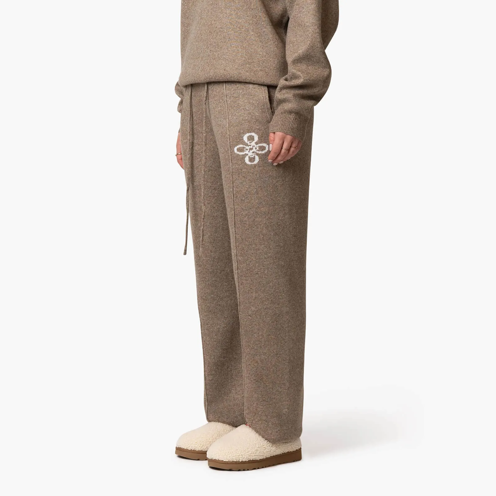 INSIGNIA KNITTED PANTS | BROWN MELEE