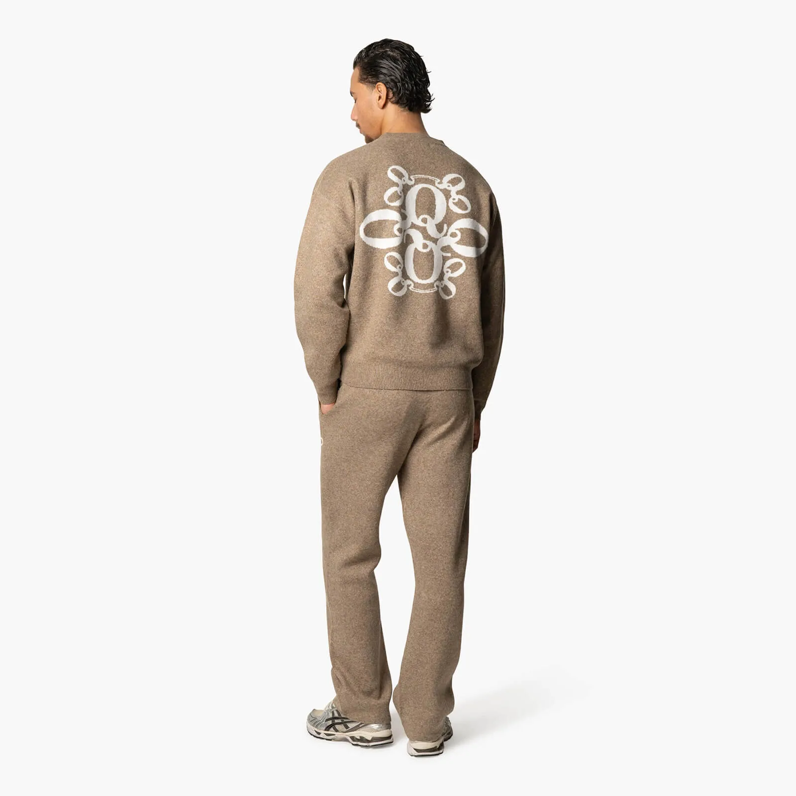INSIGNIA KNITTED PANTS | BROWN MELEE