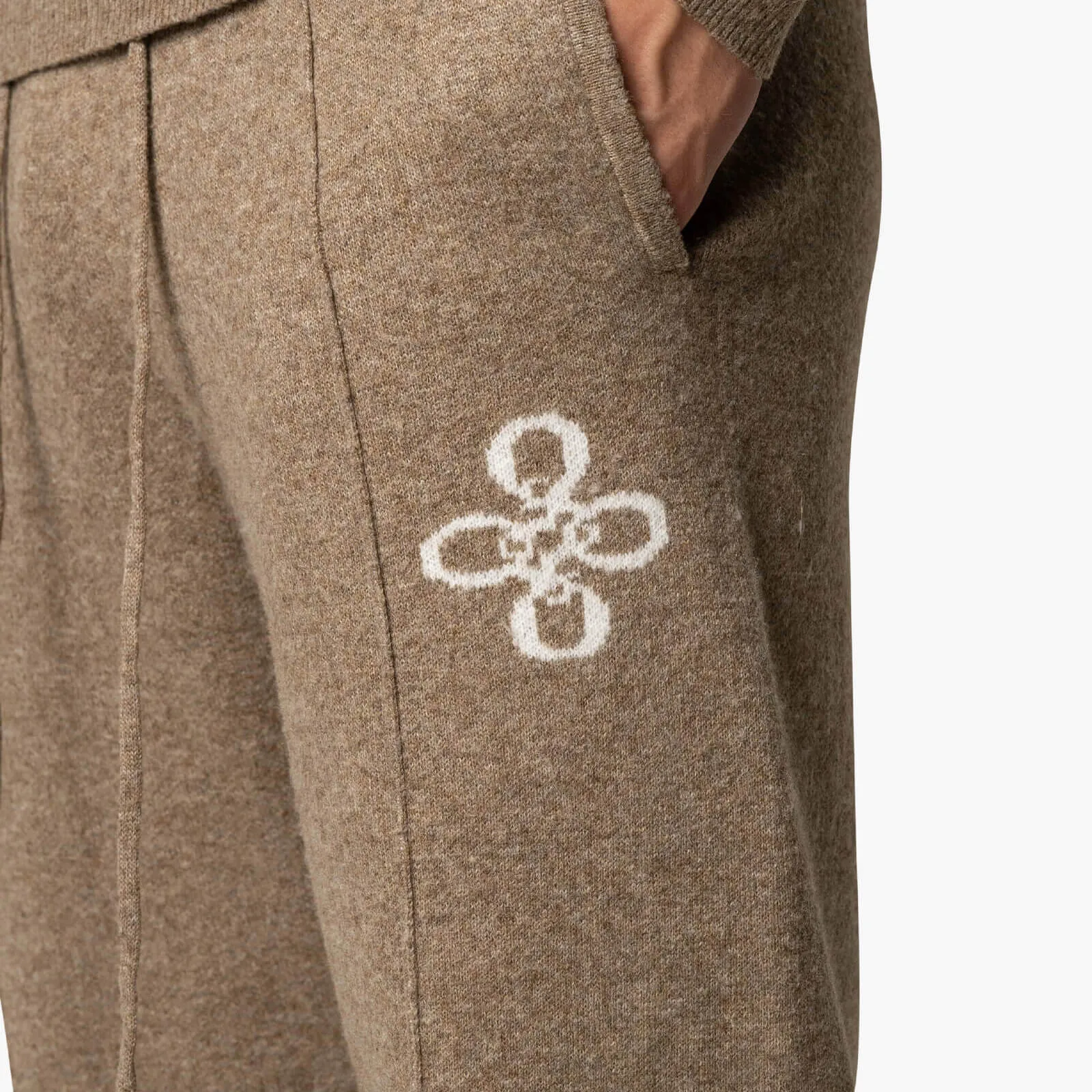 INSIGNIA KNITTED PANTS | BROWN MELEE