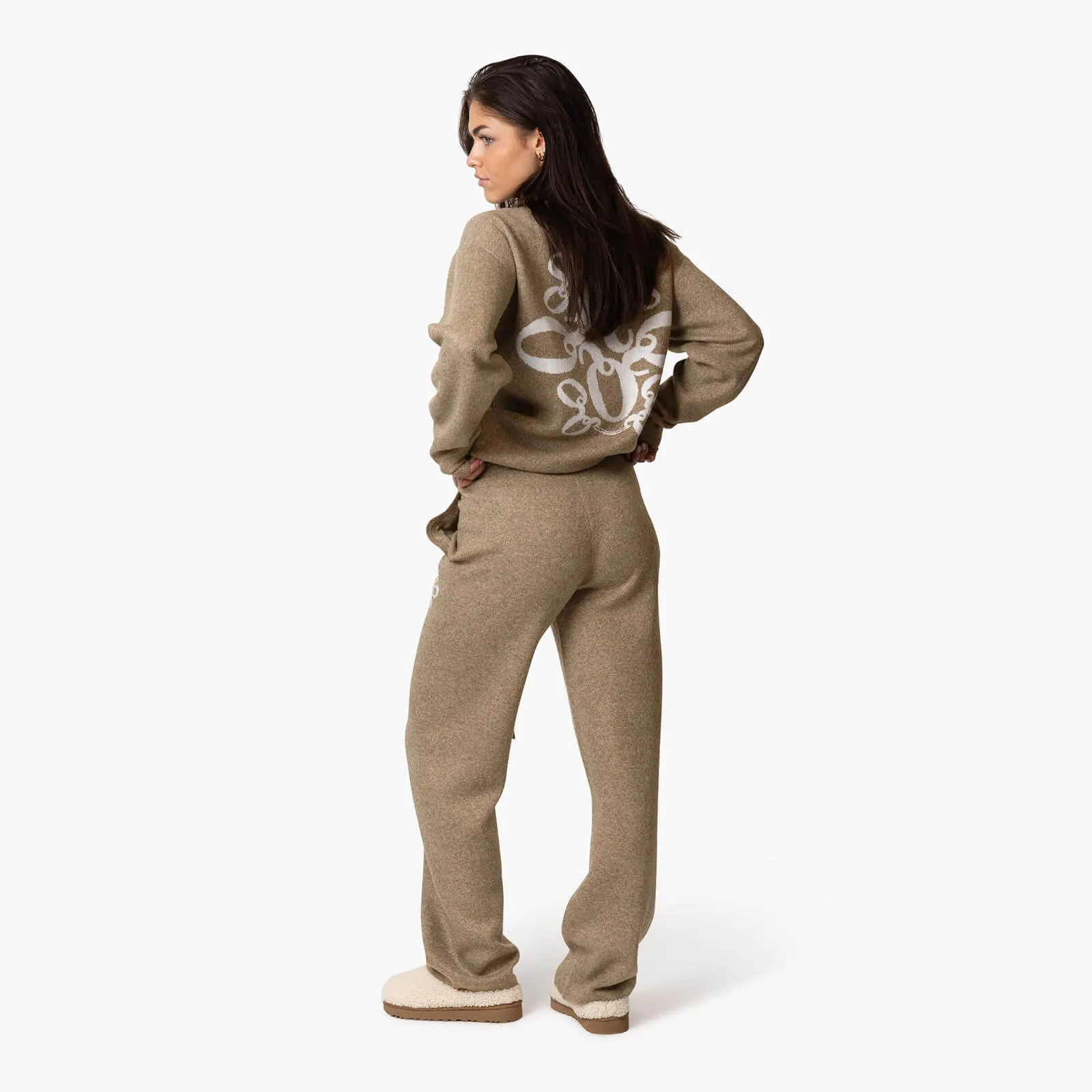 INSIGNIA KNITTED PANTS | BROWN MELEE