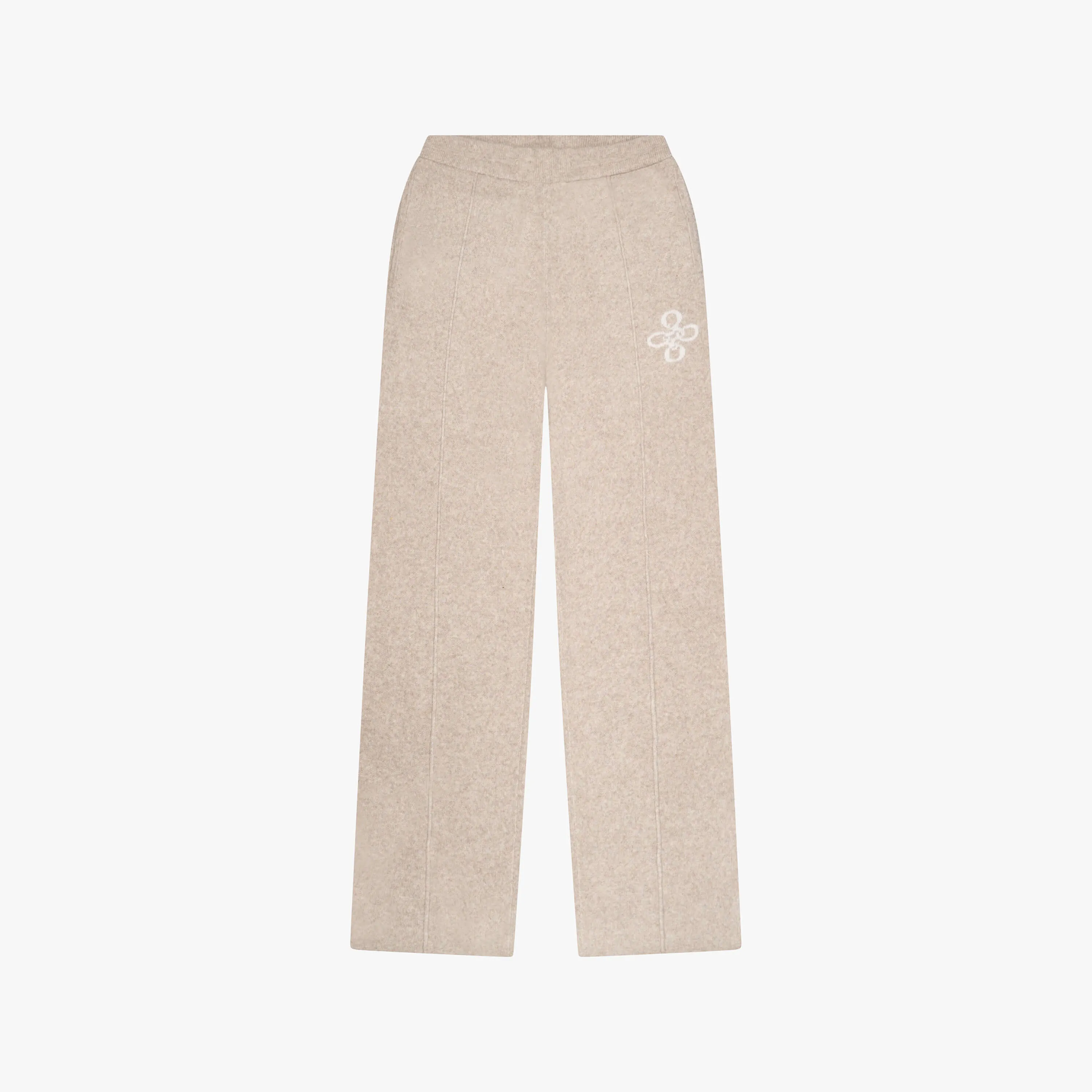 INSIGNIA KNITTED PANTS | GREIGE MELEE