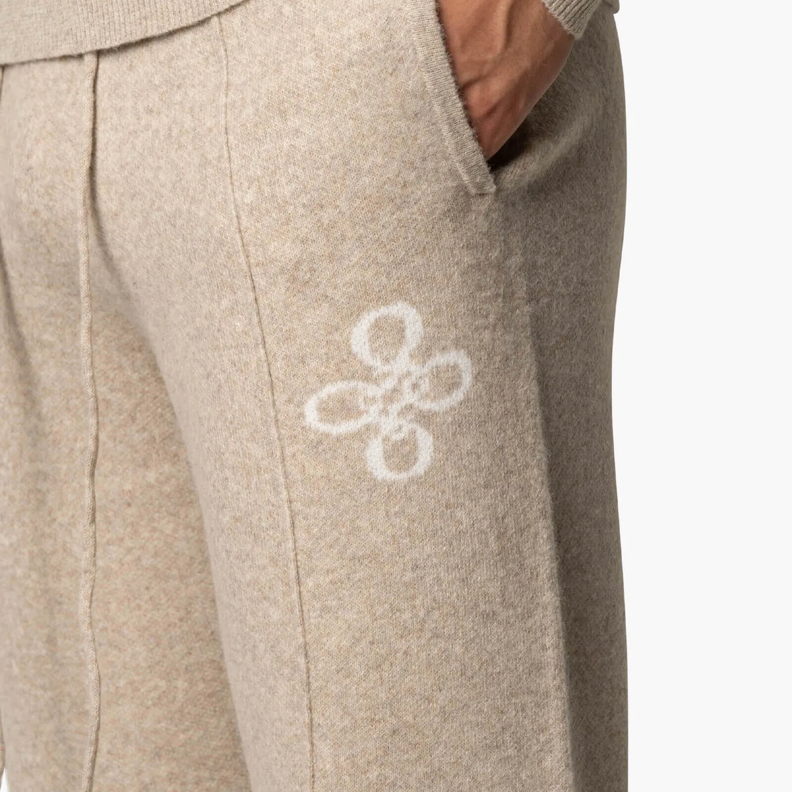 INSIGNIA KNITTED PANTS | GREIGE MELEE