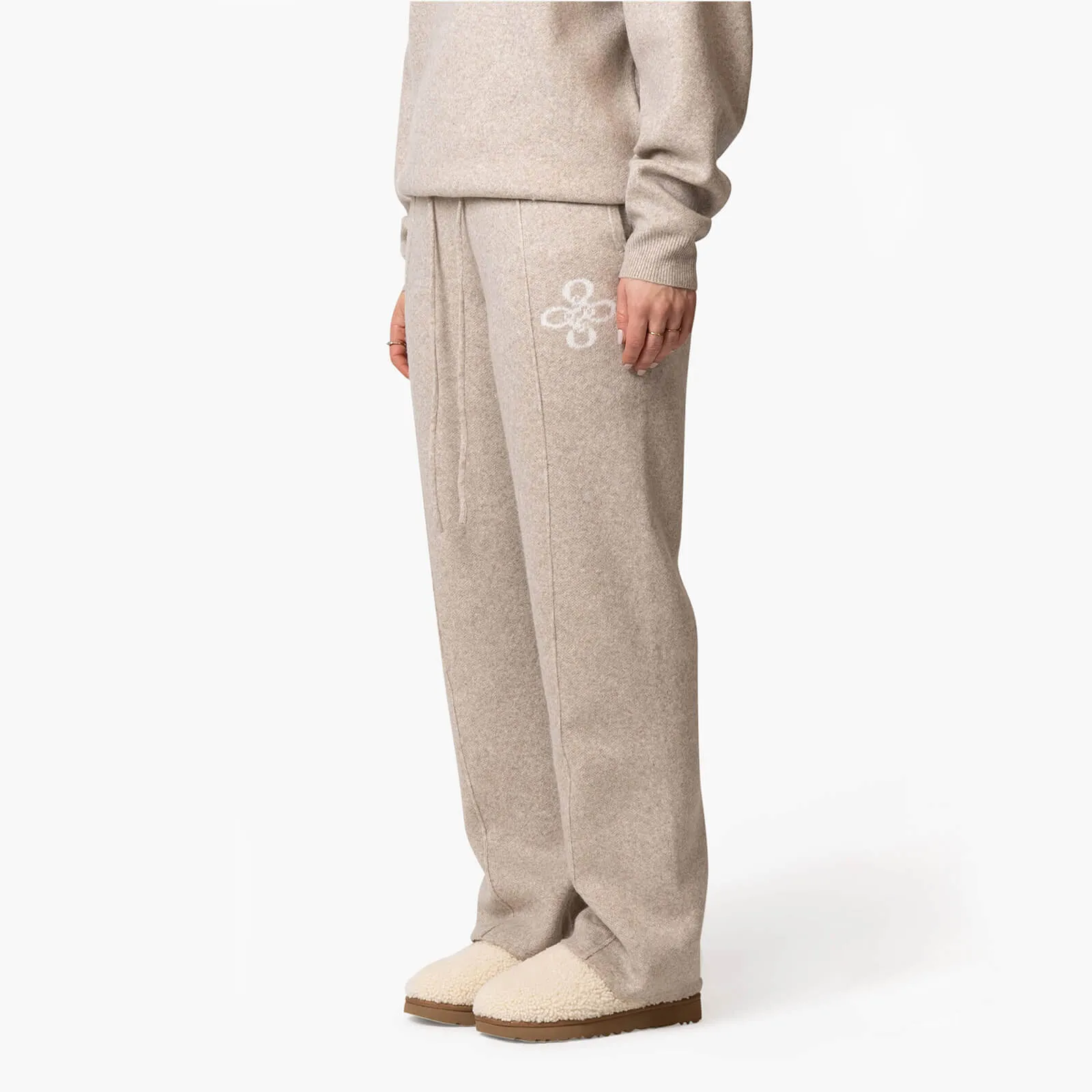 INSIGNIA KNITTED PANTS | GREIGE MELEE