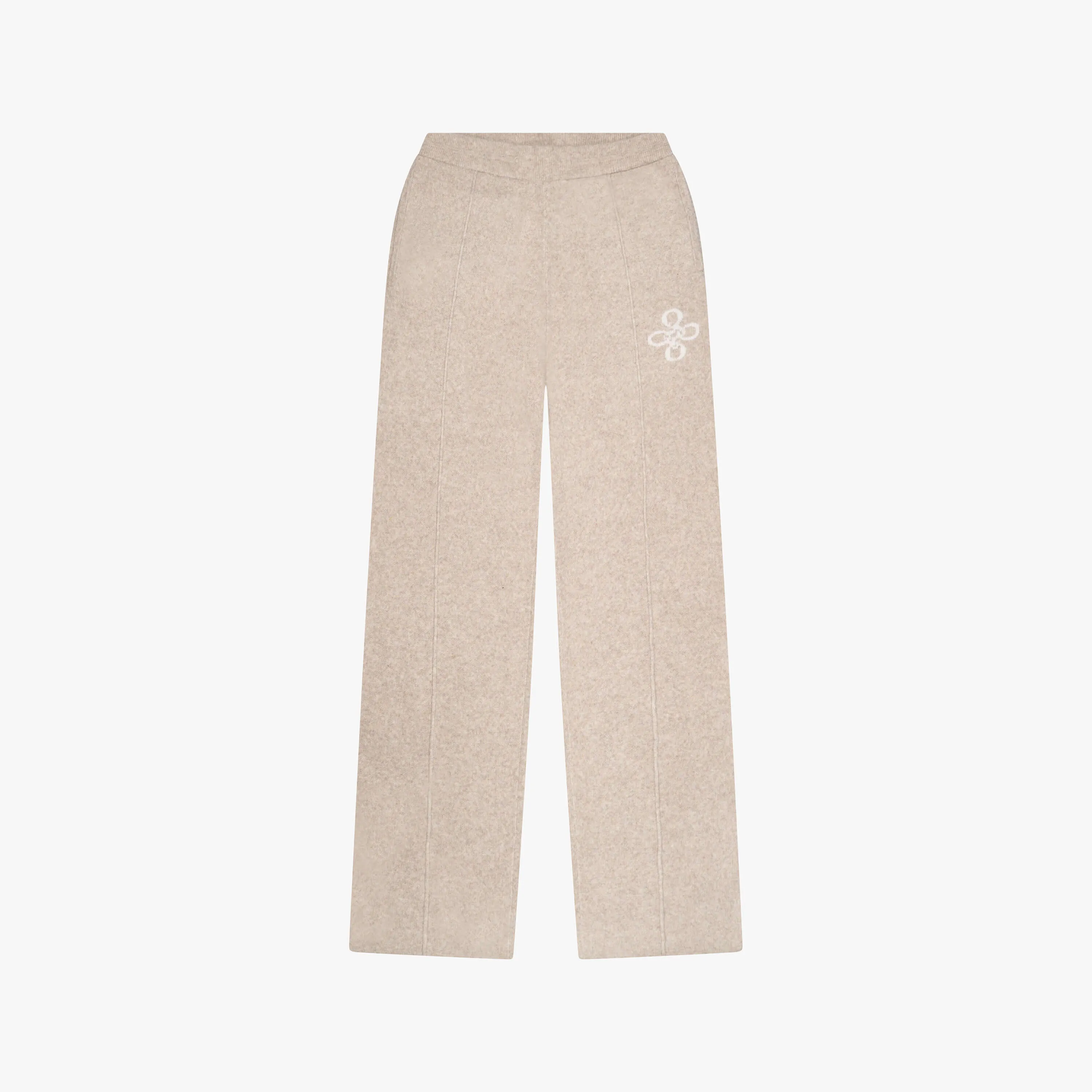 INSIGNIA KNITTED PANTS | GREIGE MELEE