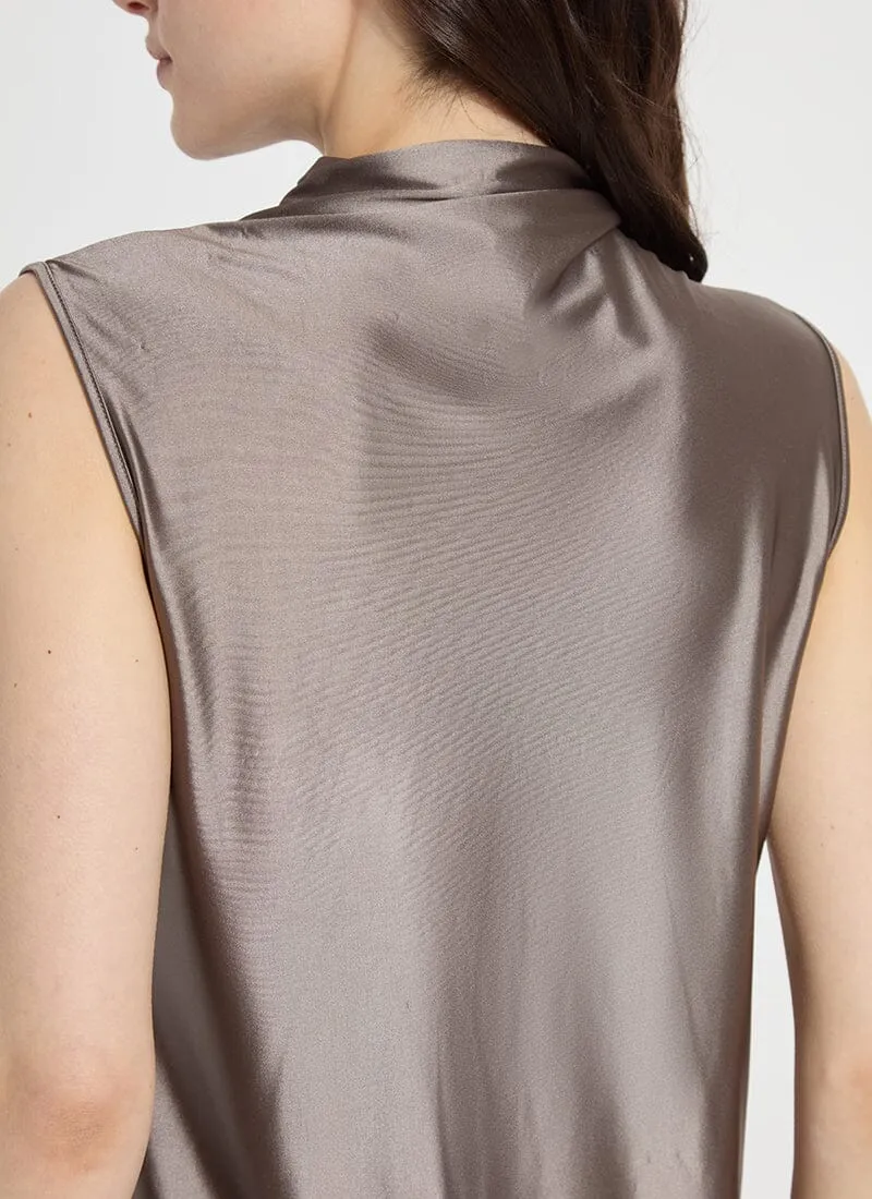Irina Satin Ash Top