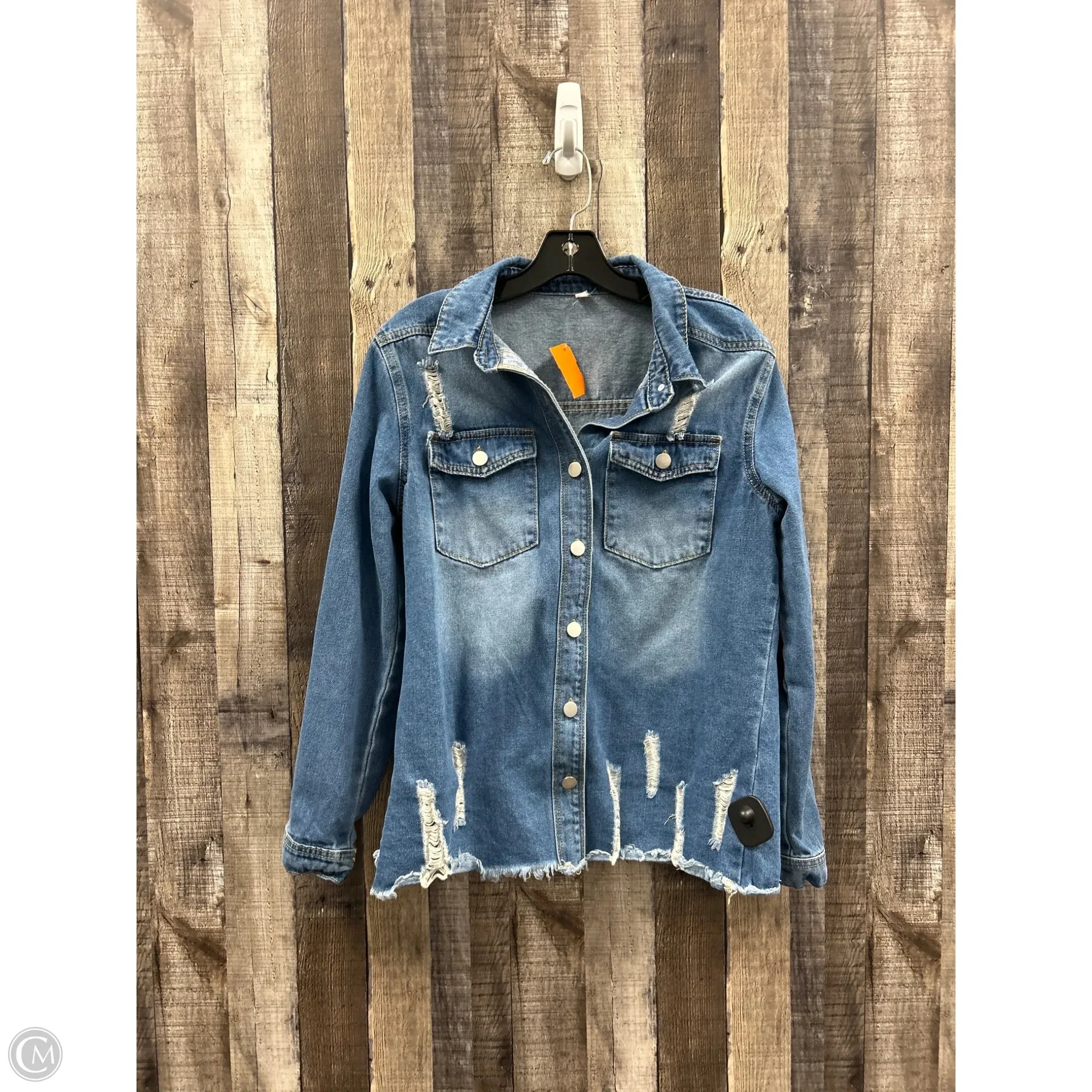 Jacket Denim By Cmf In Blue Denim, Size: M