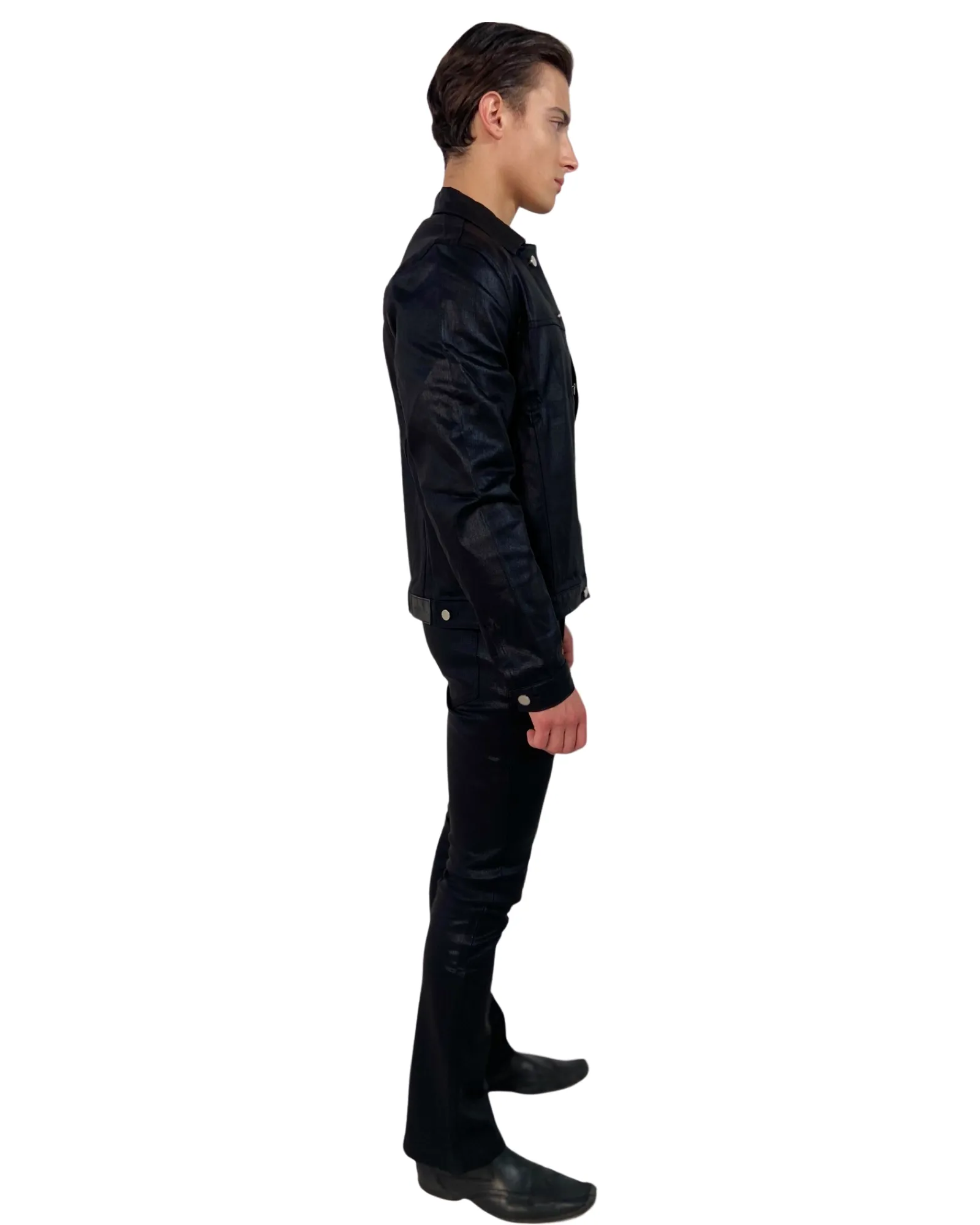 Jacquard Wax Denim Jacket