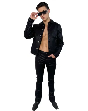 Jacquard Wax Denim Jacket