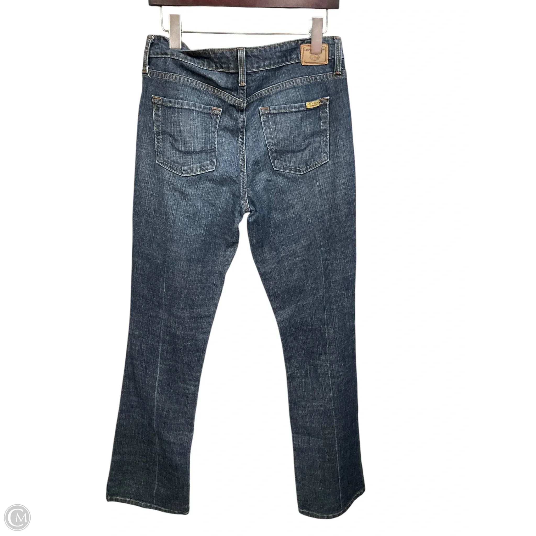 Jeans Boot Cut By Levis In Blue Denim, Size: 8l