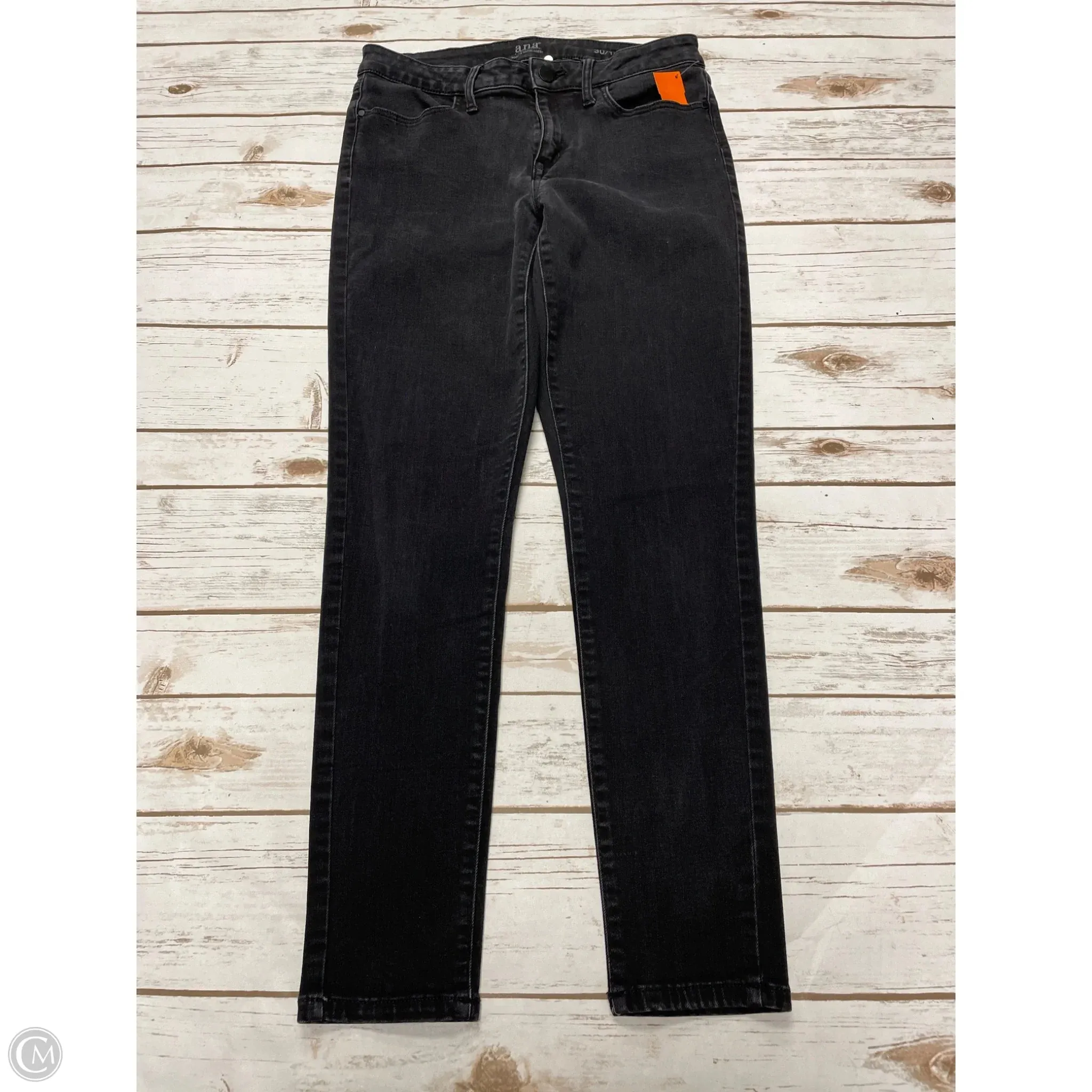 Jeans Jeggings By Ana In Black Denim, Size: 10