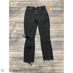 Jeans Skinny By Abercrombie And Fitch In Black Denim, Size: 0
