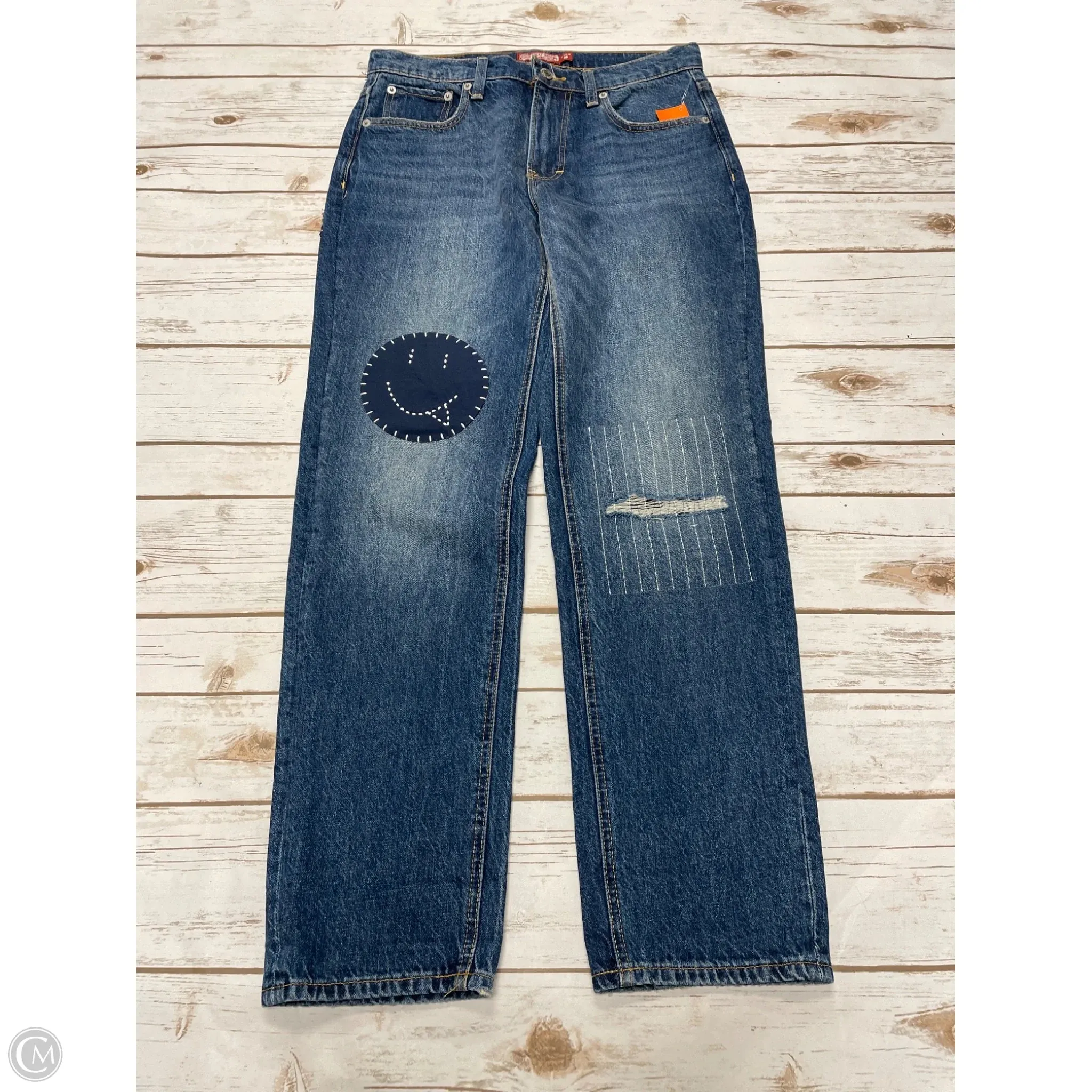 Jeans Straight By Lucky Brand In Blue Denim, Size: 2
