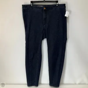 Jeans Straight By Pilcro In Blue Denim, Size: 16