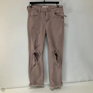 Jeans Straight By Risen In Pink Denim, Size: 2