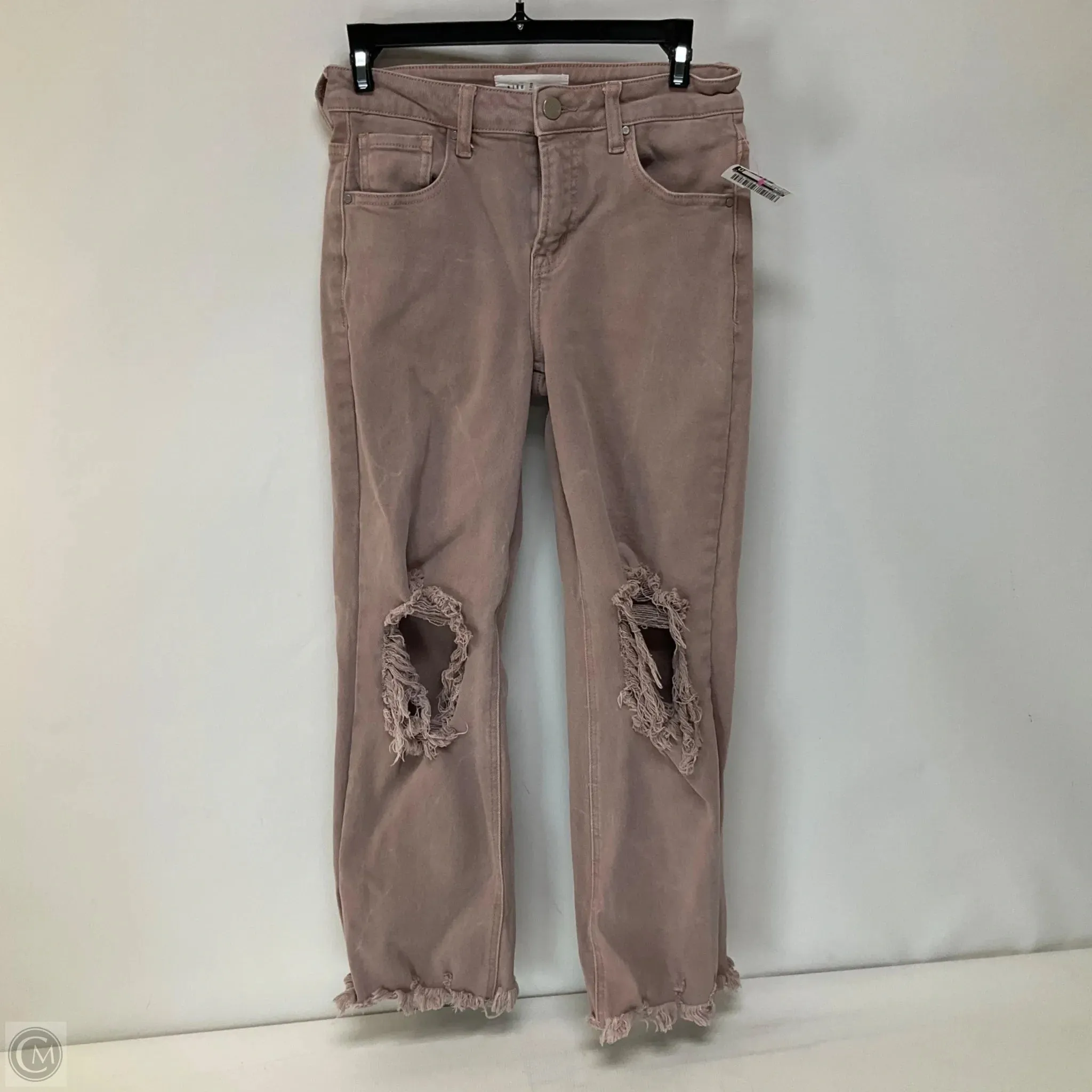 Jeans Straight By Risen In Pink Denim, Size: 2