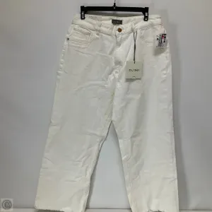 Jeans Wide Leg By Dl1961 In White Denim, Size: 16