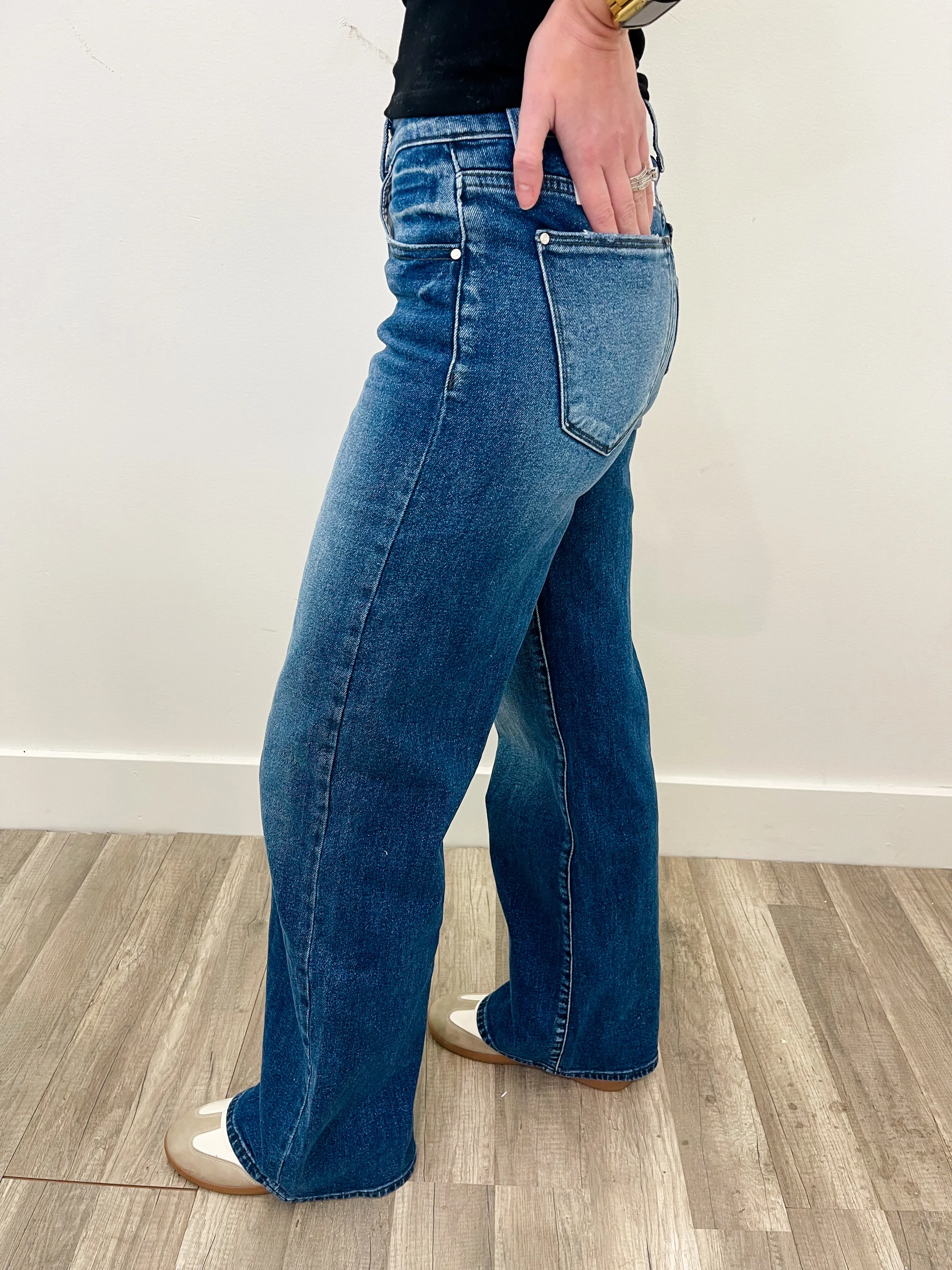 Jetty Clean Wide Leg Denim