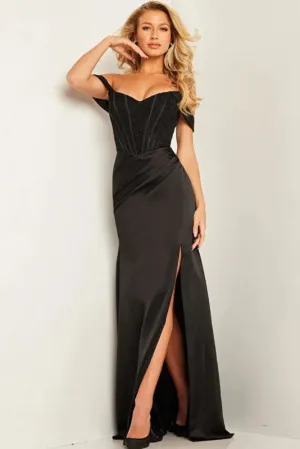 Jovani Size 16 JVN36402B Black Mother of Bride Dress