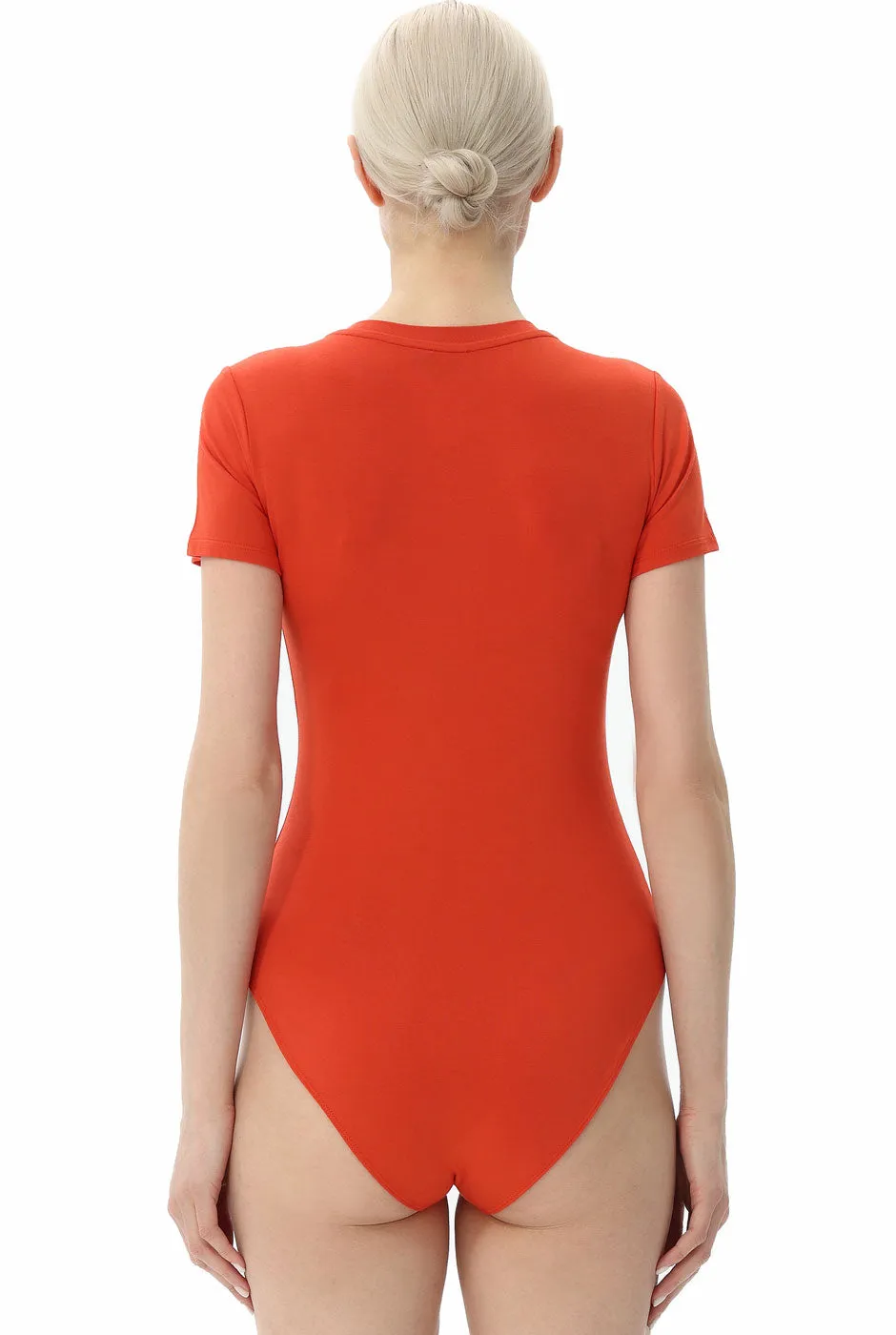 Kimi   Kai Women's Round Neck Basic Bodysuit