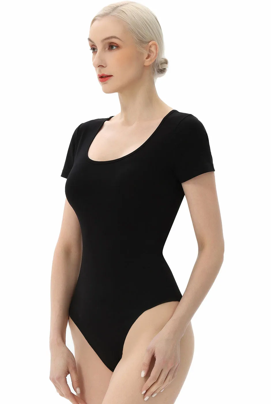 Kimi   Kai Women's U-Neck Basic Bodysuit