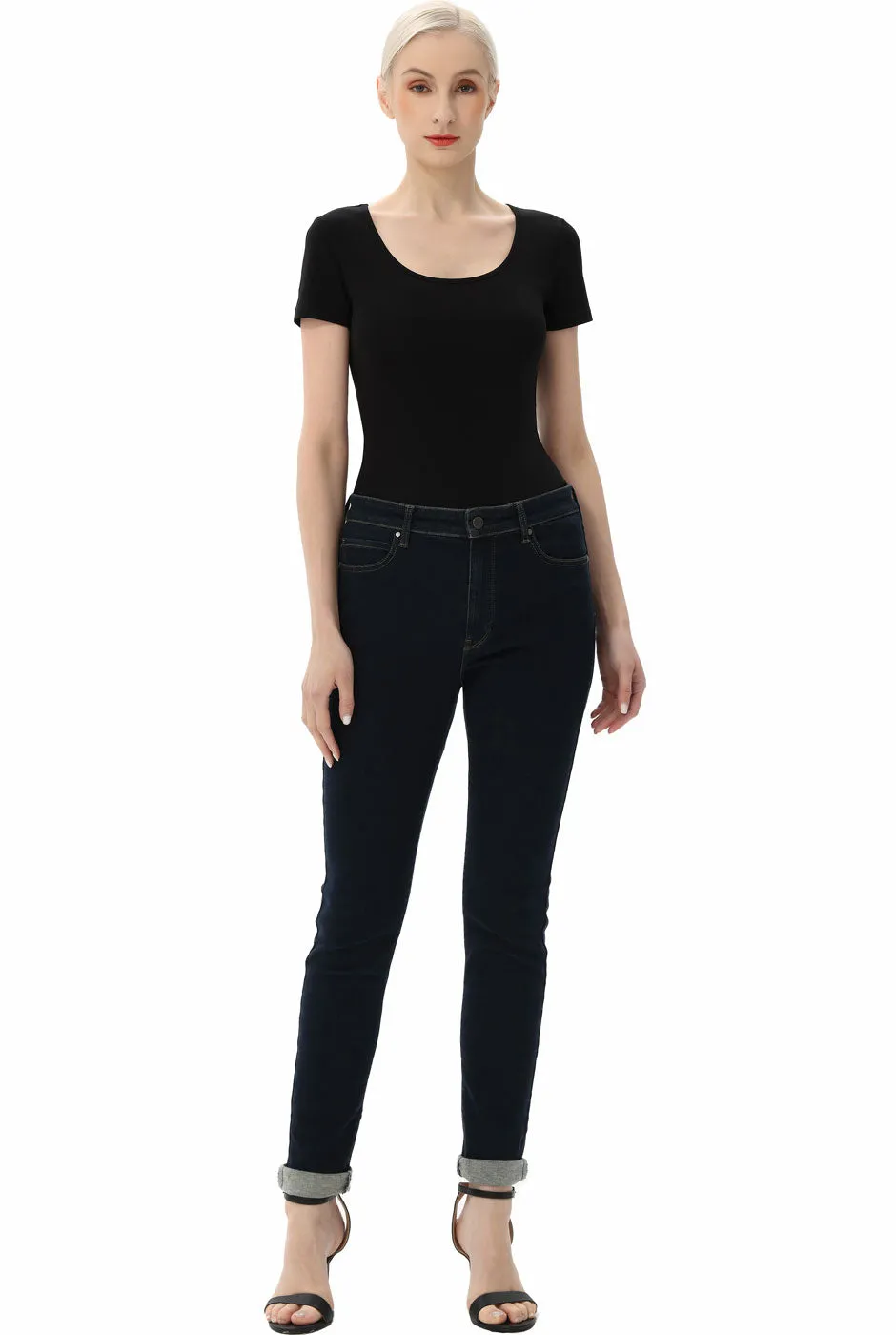 Kimi   Kai Women's U-Neck Basic Bodysuit