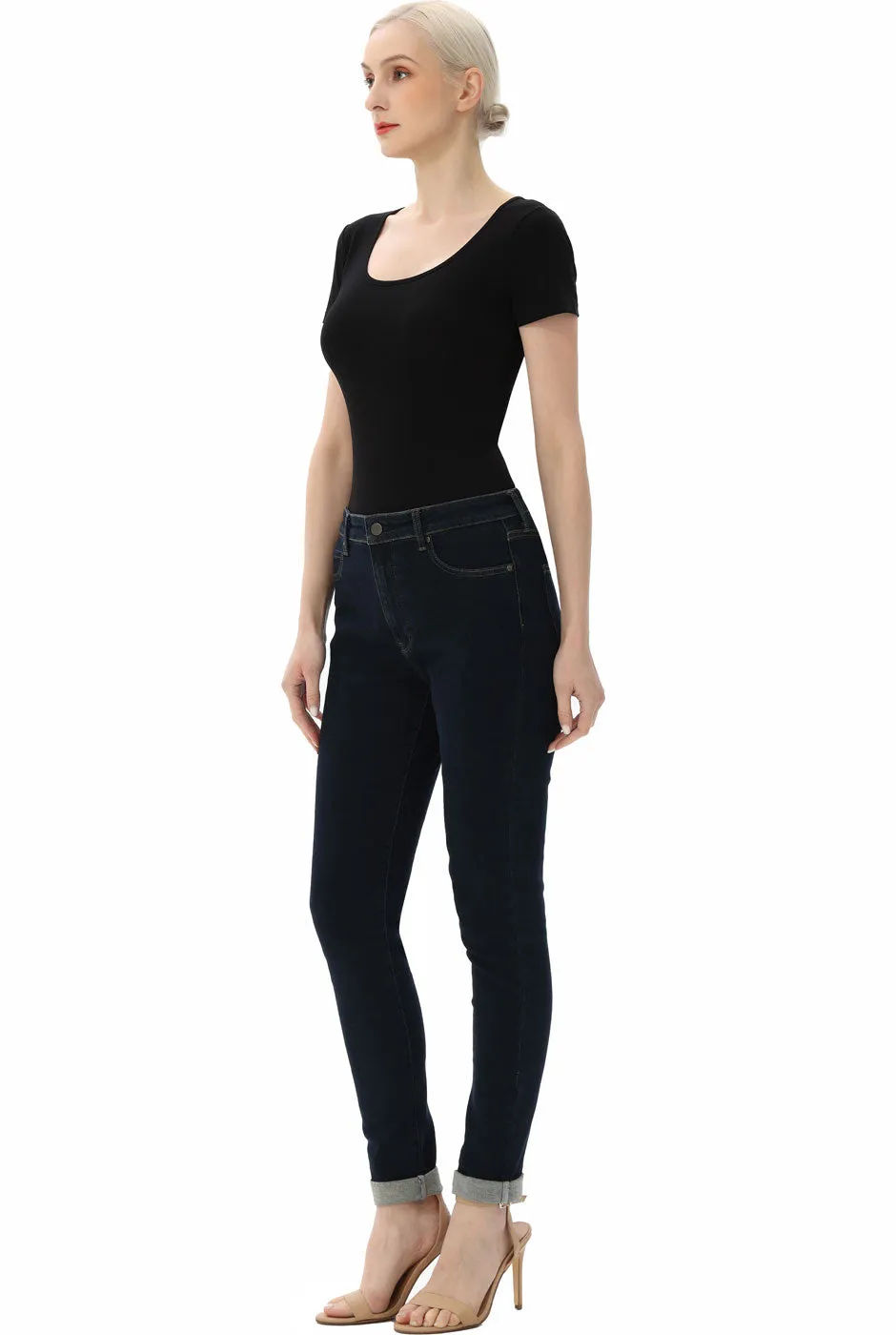Kimi   Kai Women's U-Neck Basic Bodysuit
