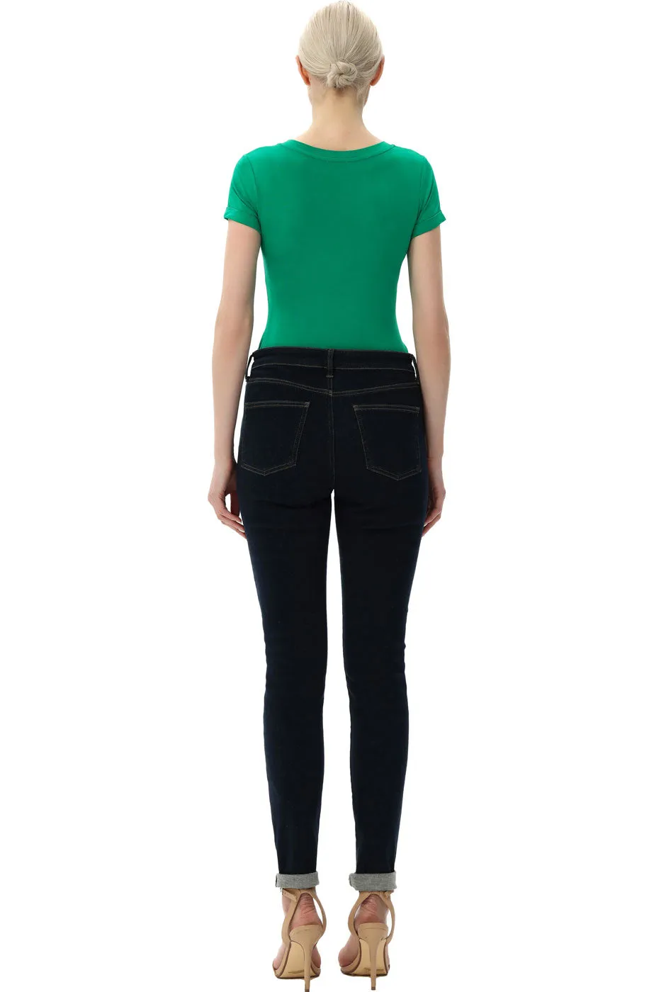 Kimi   Kai Women's V-Neck Basic Bodysuit