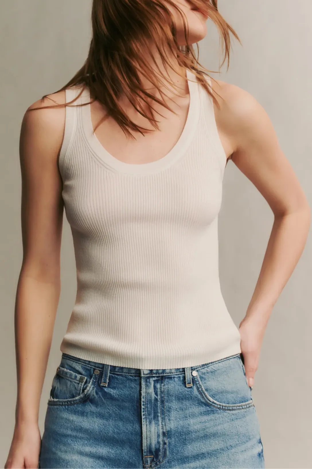 Knit Tank | Ivory