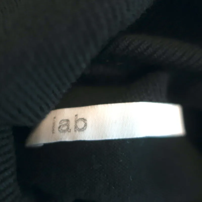 LAB Turtleneck Sweater Black Superfine Merino Wool Size Small