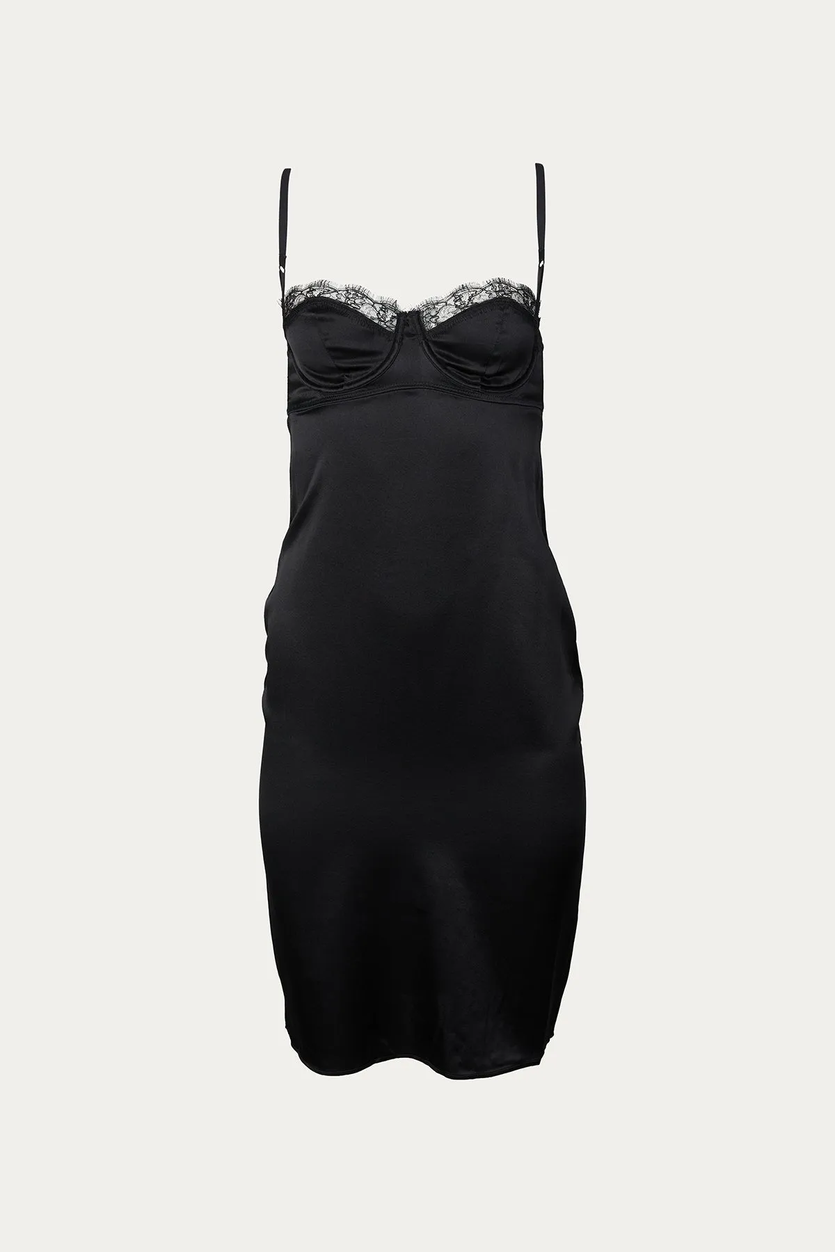 LACE INSET FITTED DRESS