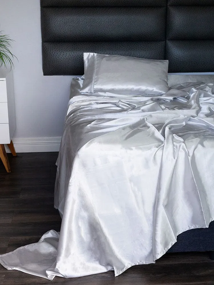 Linen House Satin Sheet Sets Silver