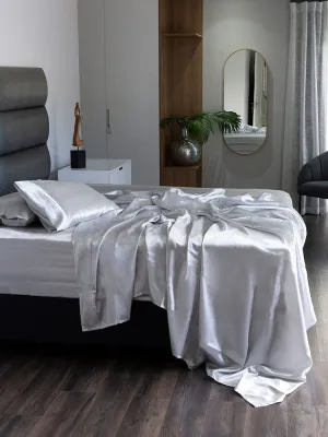 Linen House Satin Sheet Sets Silver