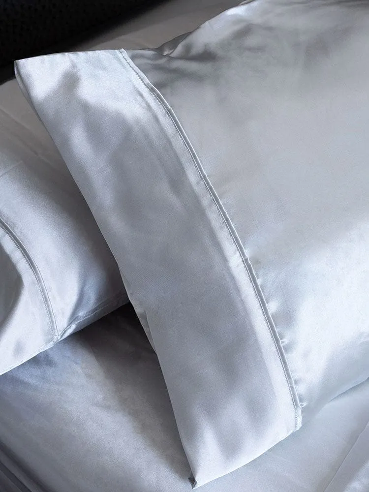 Linen House Satin Sheet Sets Silver