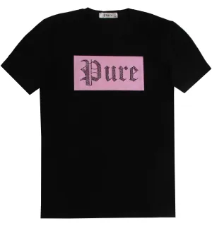 Logo Tee with Pink Diamond Pure Logo