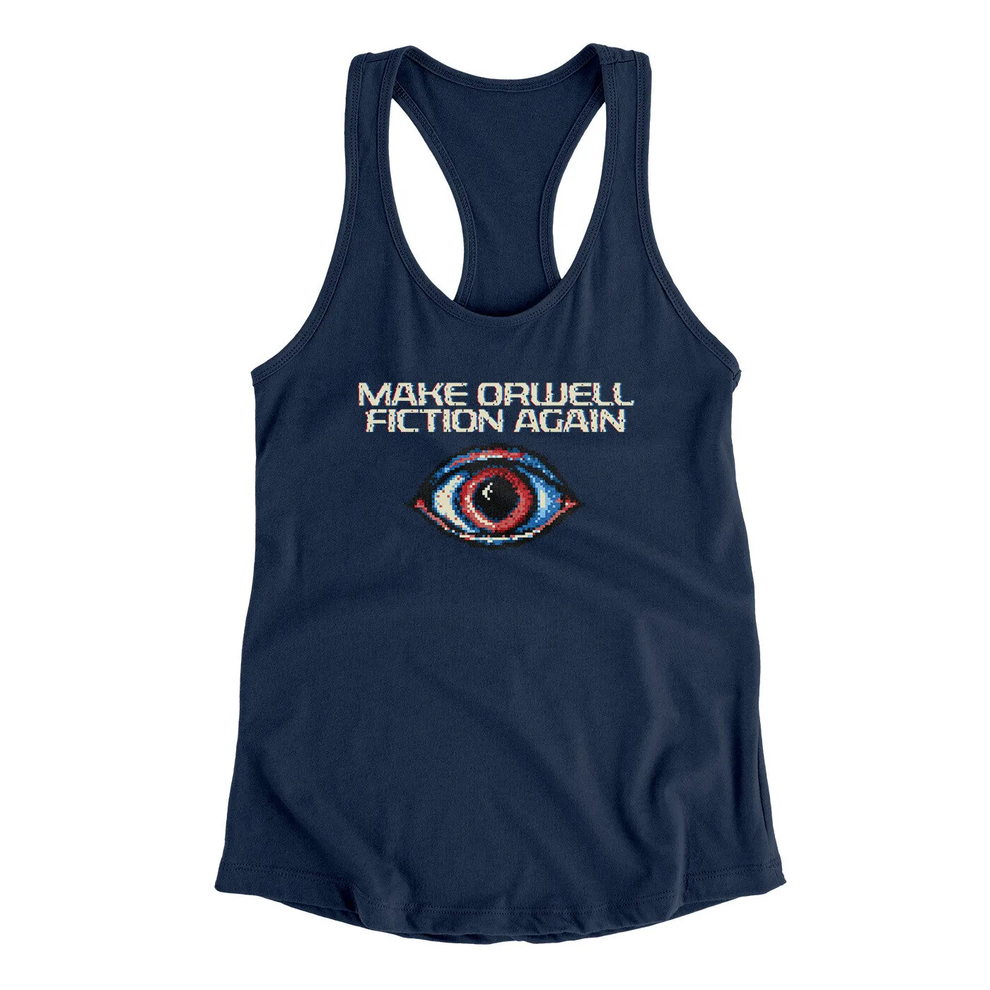 Make Orwell Fiction Again Women's Racerback Tank