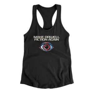 Make Orwell Fiction Again Women's Racerback Tank