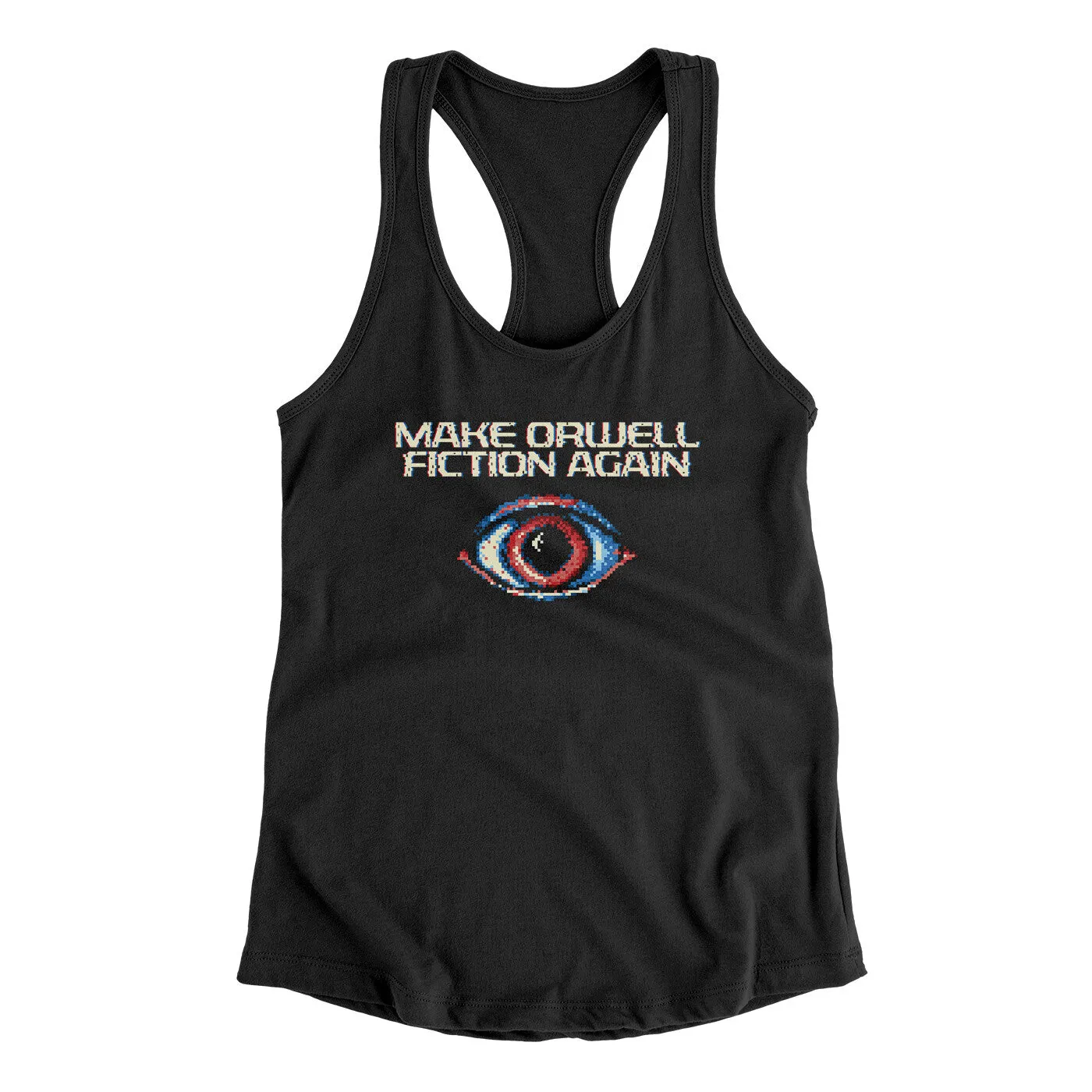 Make Orwell Fiction Again Women's Racerback Tank