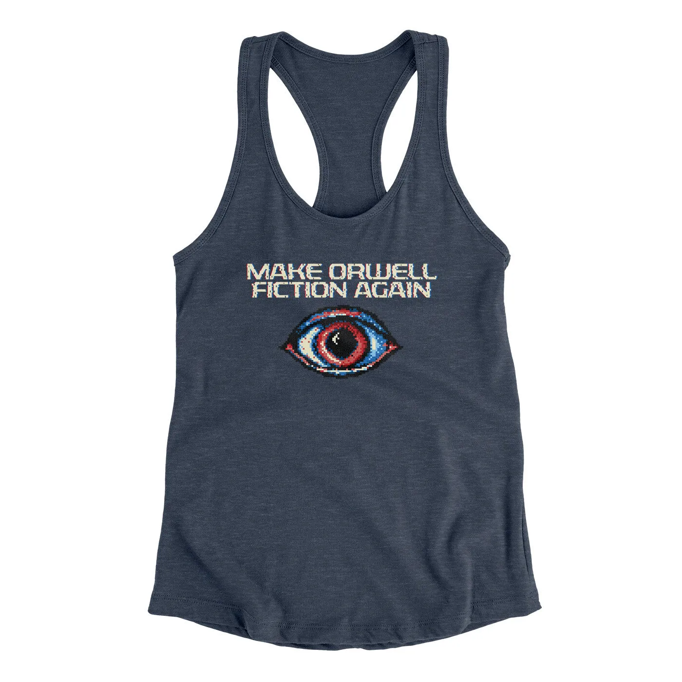 Make Orwell Fiction Again Women's Racerback Tank