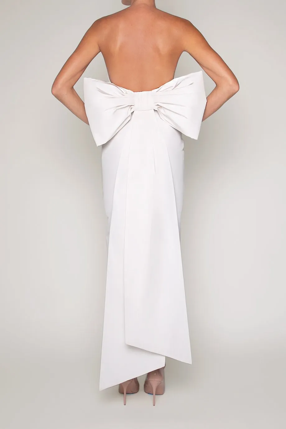 Margaret Silk Faille Midi Dress